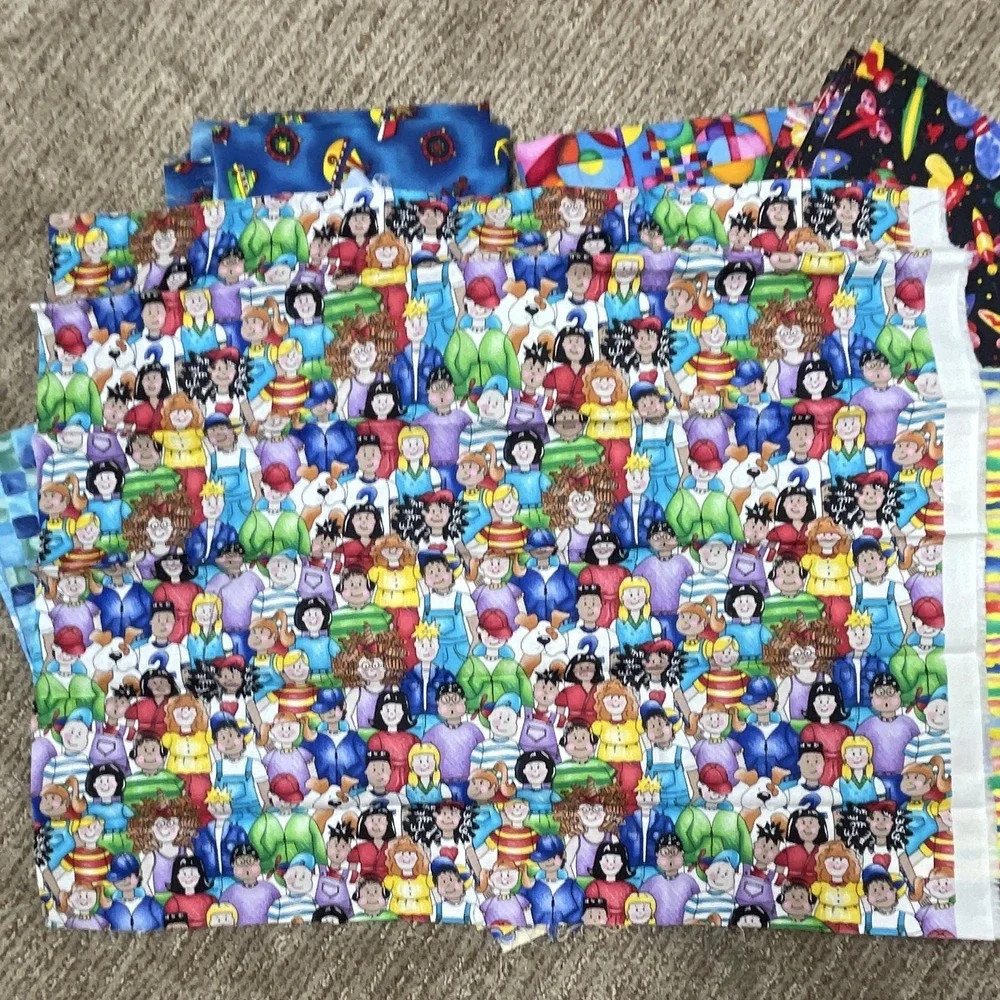 RJR Fashion‎ Fabrics Multicolor Mixed Pattern Quilting Cotton Pieces Lot